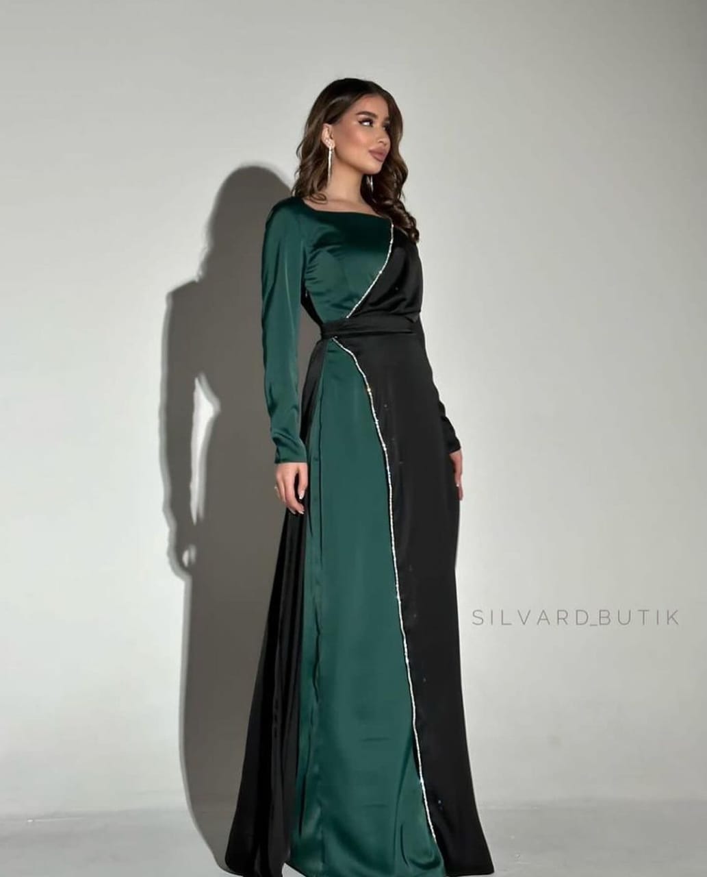 3 Pcs Women Shamoz Silk Stitched Plain Maxi